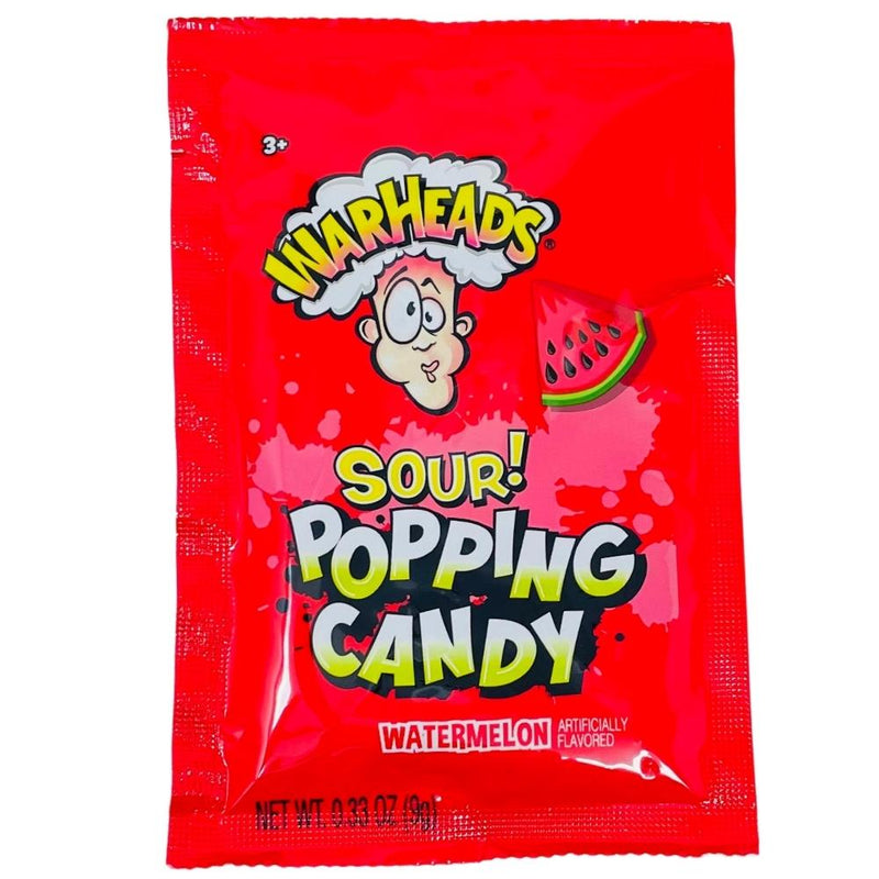 Warheads Popping Candy Sour Blue Raspberry - 0.33oz