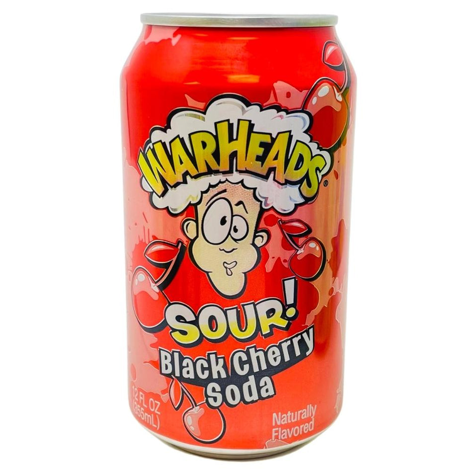 Warheads Sour Black Cherry Soda - 355mL