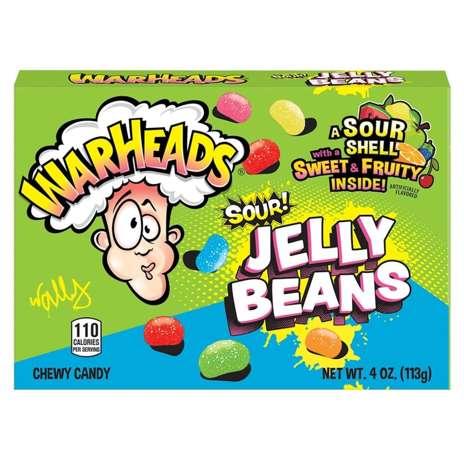 WarHeads Sour Jelly Beans Theatre Pack - 4oz