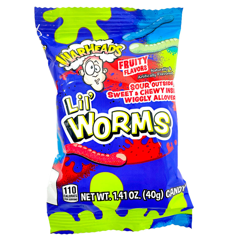 Warheads Sour Lil' Worms - 1.41oz