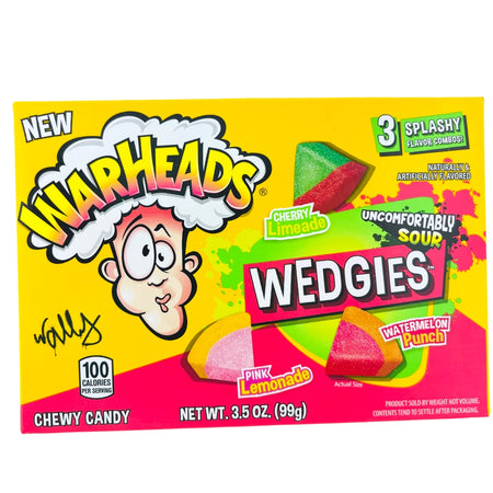 Warheads Wedgies Theater Box - 3.5oz - Warheads Wedgies - Sour Candy Wedgies - Warheads Candy - Sour Candy - Theater Box Candy - Sour Candy Assortment