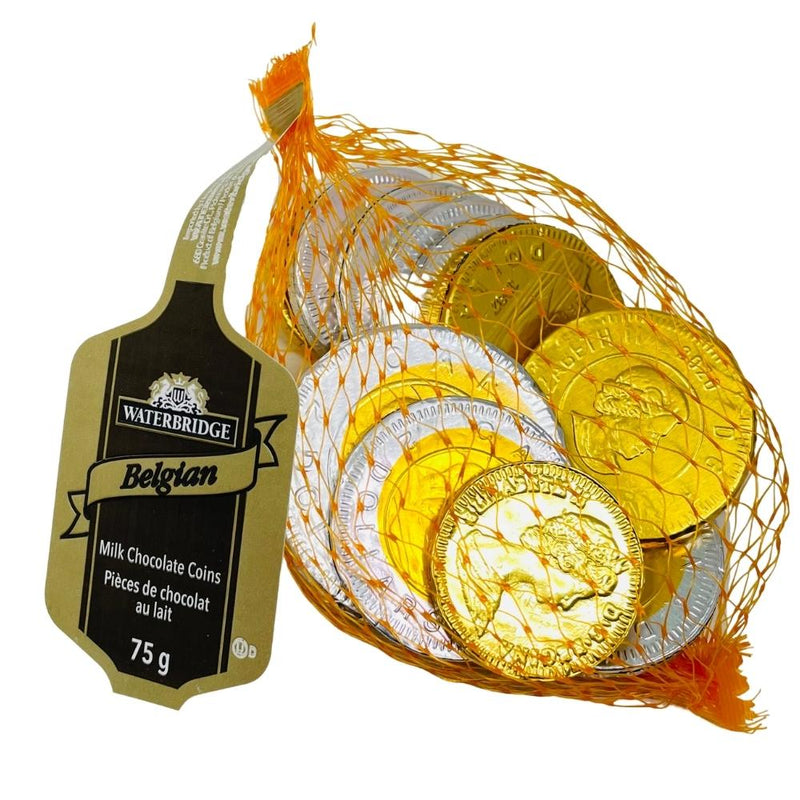 Waterbridge Belgian Milk Chocolate Gold Coins 75g