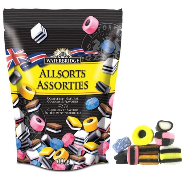 Waterbridge Allsorts British  liquorice candies 400g