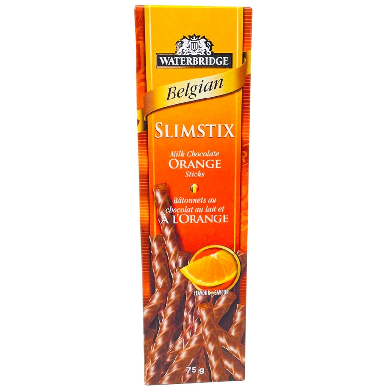Waterbridge Belgian Slimstix Milk Chocolate Orange - 75g