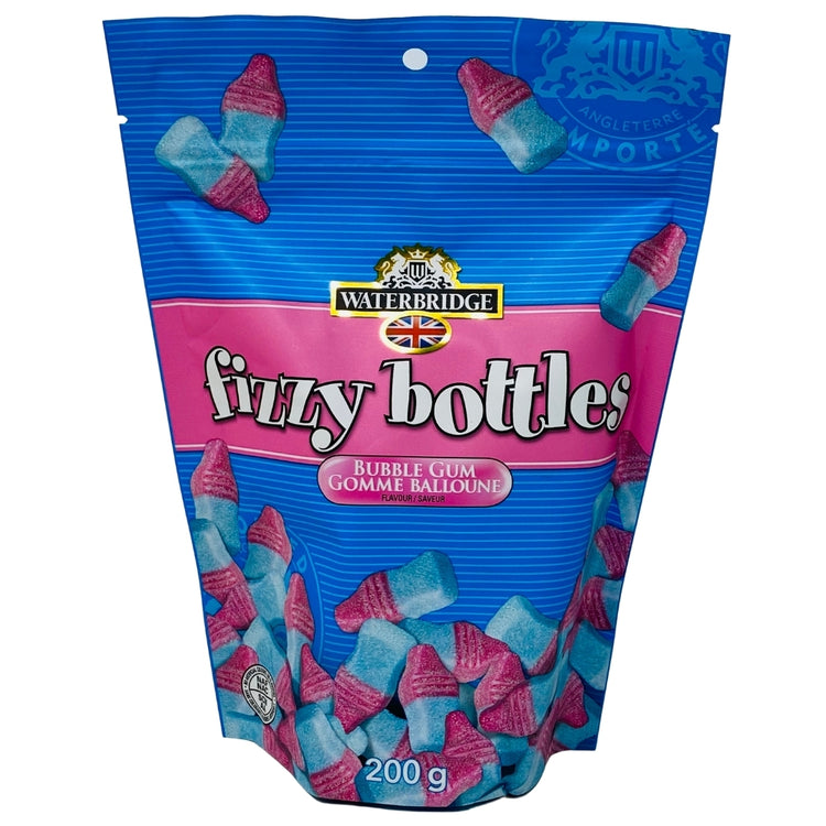 Waterbridge Fizzy Bubblegum Bottles 200g Candy Funhouse Candy Funhouse Ca 9639