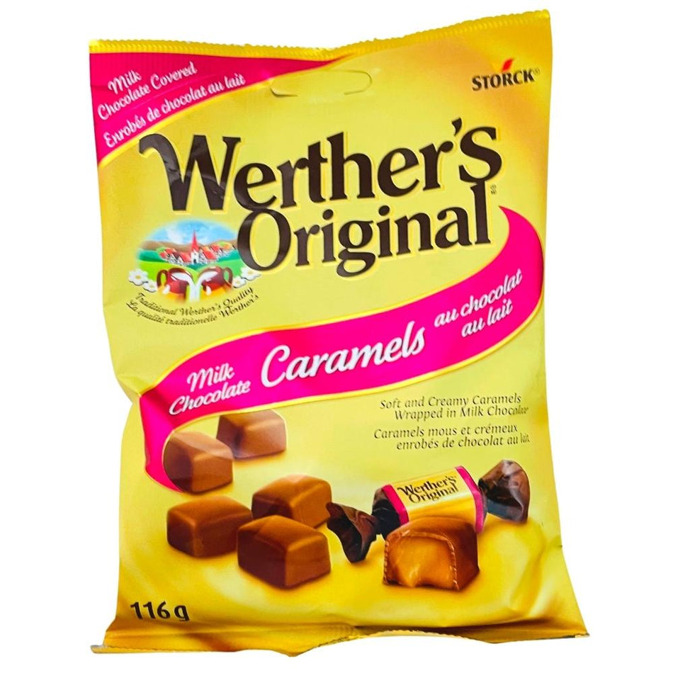 Werther's Original Milk Chocolate Covered Caramels - 116g