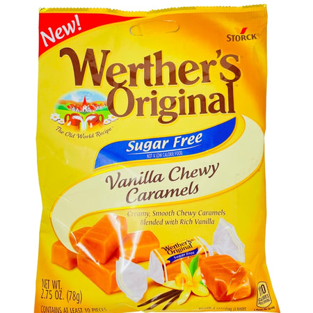 Werther's Original Sugar-Free Vanilla Chewy Caramels 2.75oz Candy Funhouse