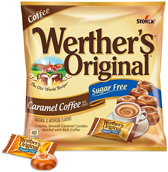 Werther's Original Caramel Coffee Sugar Free Hard Candies - 41.4g
