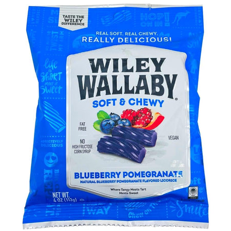Wiley Wallaby Blueberry Pomegranate Licorice - 113g