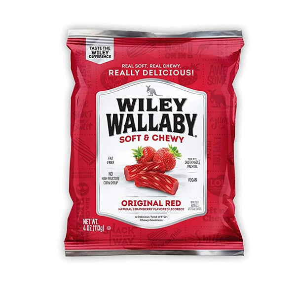 Wiley Wallaby Classic Red Licorice - 113g