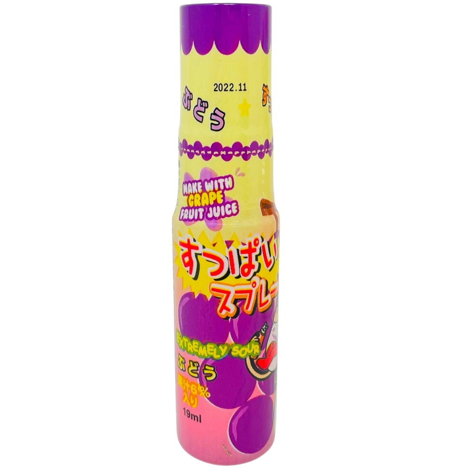 Yaokin Sour Spray Grape - 19mL (Japan) - Japanese Candy - Grape Candy - Sour Candy - Japan Yaokin Sour Spray Grape - Spray Candy - Japan Candy