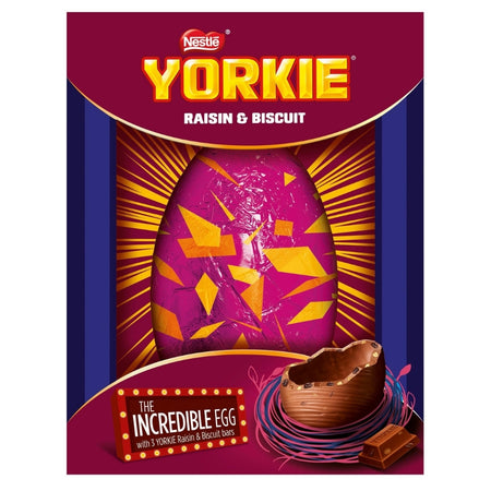 Yorkie Raisin and Biscuit Incredible Egg UK 522g