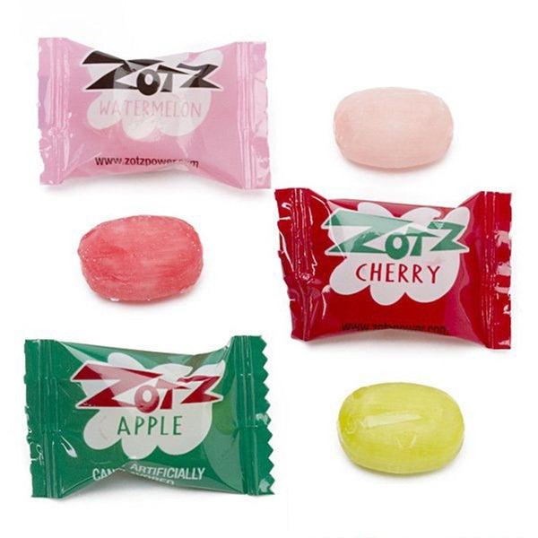 ストロベリーシュガー Zotz - Fizz Power Candy Strings - Cherry-Apple-Watermelon – Candy